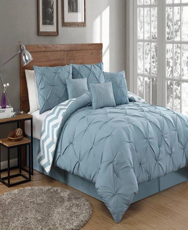 Avondale Manor Ella Pinch Pleat Comforter Set - Pink, King
