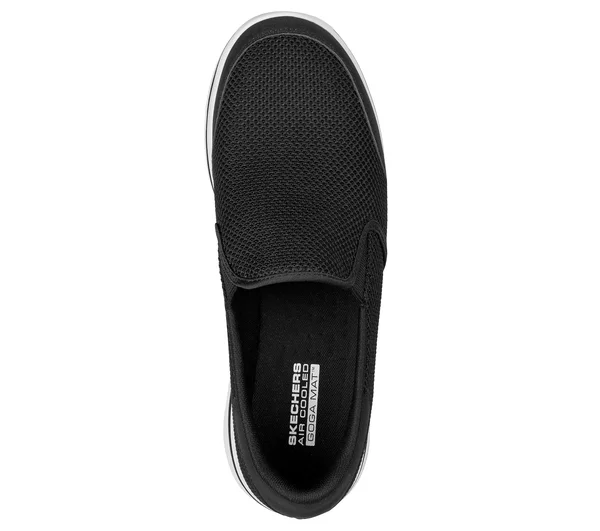 Skechers Men's GOwalk 5 - Beeline Walking Shoes, Black/White, 8.0