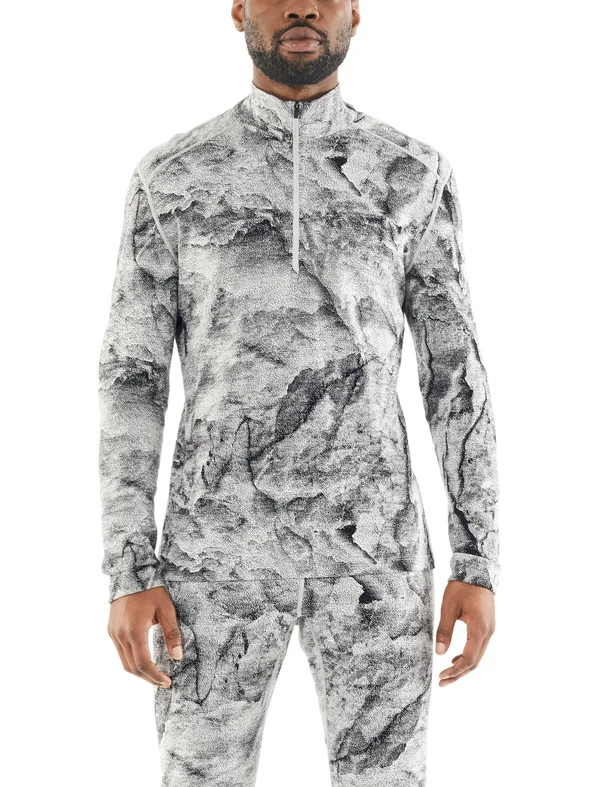 Icebreaker 250 Vertex JBG Half-Zip Long-Sleeve Top - Men's Snow - S