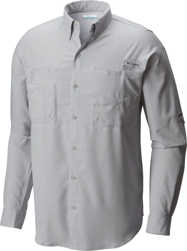 Columbia Men's Tamiami II LS Shirt - Xs - Cool Grey