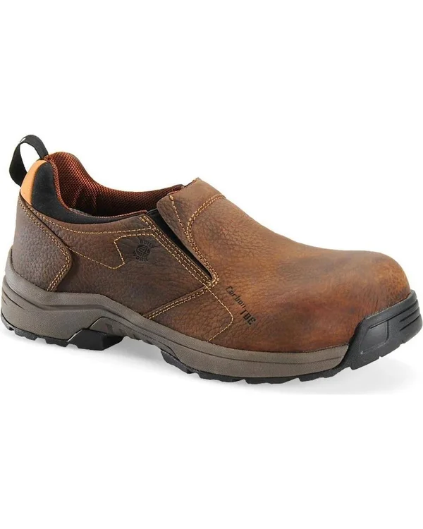 Men's Carolina Lightweight ESD Composite-Toe Slip-On : Brown