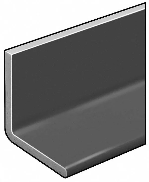 Dynaform 870420 Angle, ISOFR, Gray, 1/4 in Th, 2 in Leg, 5 ft