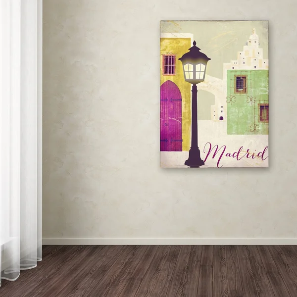 Trademark Fine Art Retro Cities IV Canvas Art by Color Bakery, Size: 18 x 24