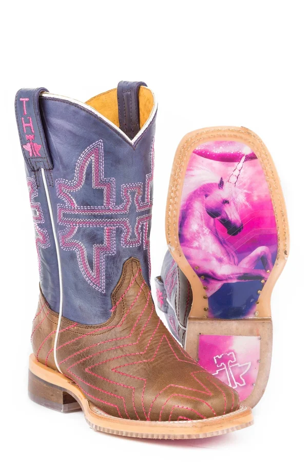 Tin Haul Kids Starlight Unicorn Sole Boots 10