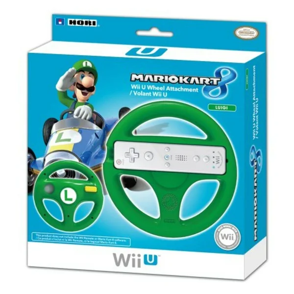 Hori Mario Kart 8 Racing Wheel Luigi for Wii U
