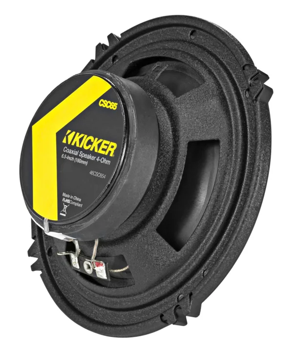 Kicker CSC65 6.5-Inch (160mm) Coaxial Speakers 4-Ohm (Pair)