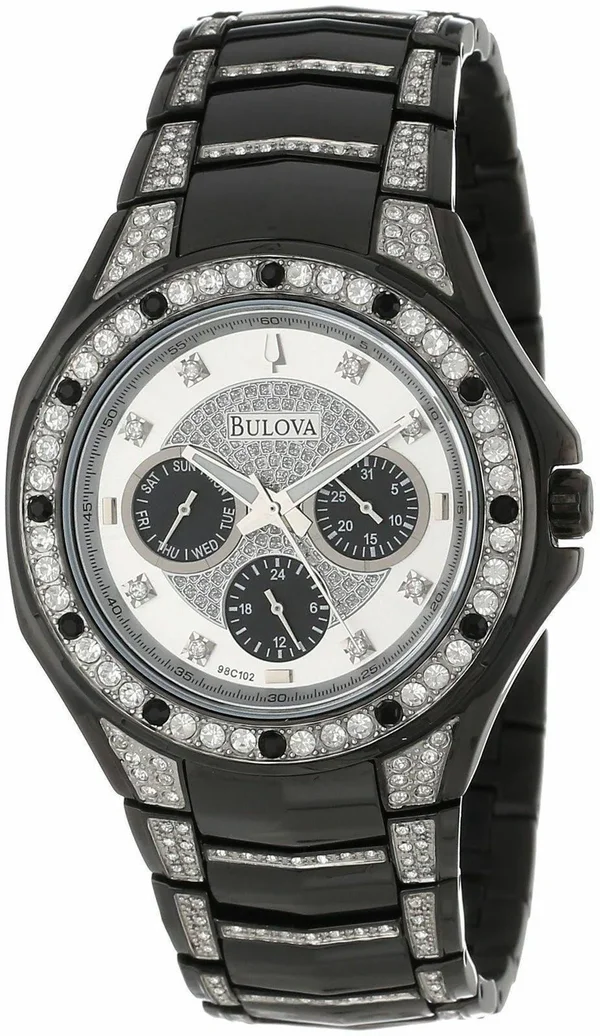 Bulova Men's Crystal Watch 98C102