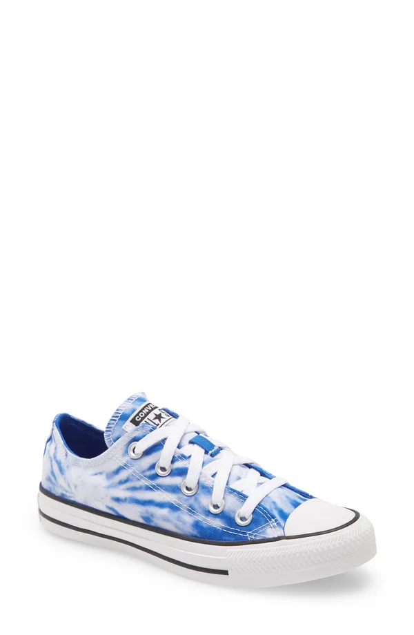 Converse Blue Tie-Dyed Chuck Taylor All Star Low Shoes - Blue