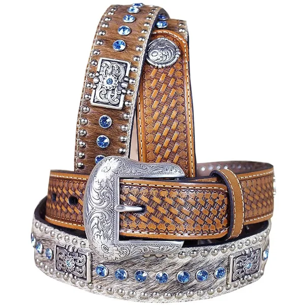 Nocona Men's Calf Hair Belt