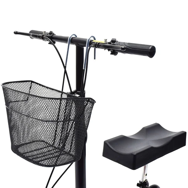 Clevr Medical Foldable Steerable Knee Walker Scooter with Basket - Pink, 30" x 20" x 20"