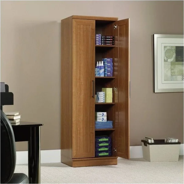 Pemberly Row Storage Cabinet in Sienna Oak Finish