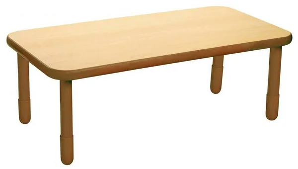 Baseline 30x22x72x22 Rectangular Table - Natural Wood with 12x22 Legs