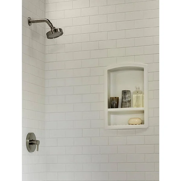 Swan RS-2215-018 Recessed Solid Surface Soap Dish, Bisque, 22x22 x 15x22 x 4 5/16x22