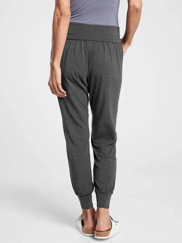 Athleta Women's Studio Jogger Black Heather Size XL