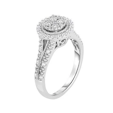 TruMiracle 1/4 Ct. T.W. Genuine Diamond Sterling Silver Round Ring - 5, Rings Cocktail Rings, Black Friday Deal