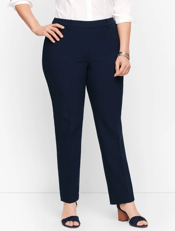 Plus Size - Talbots Cambridge Pants - Blue - 18