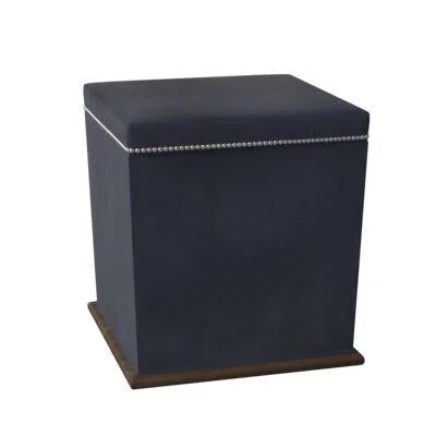Remy 18x22 Square Cube Ottoman Bernhardt Body Fabric: 5534-444 - Leg Color: Mocha