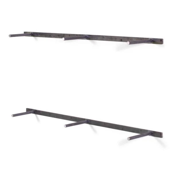 Dakoda Love Floating Shelves, Butcher Block, Solid Hardwood, Premium Craftsman Quality, Easy Hidden Bracket Wall Mount, Set