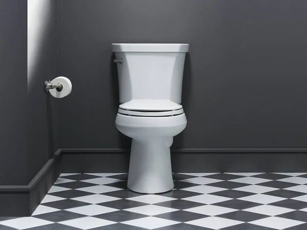 Kohler K-3999-7 Highline Comfort Height Two-Piece Elongated 1.28 GPF Toilet - Black Black