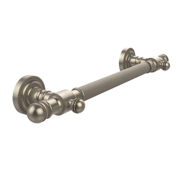 Allied Brass DT-GRR-16-PEW 16 inch Grab Bar Reeded, Antique Pewter