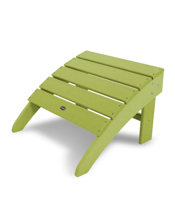 POLYWOOD South Beach Adirondack Ottoman - Lime