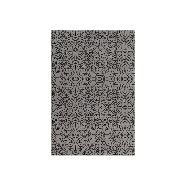 Capri iForum Gray and Black 6&5x22 x 9&3x22 - Linon RUGBC10971