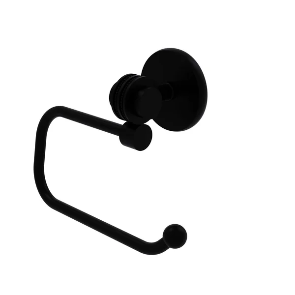 Allied Brass 7224ED-GYM Satellite Orbit Two Collection Euro Style Toilet Tissue Holder with Dotted Accents Matte Gray
