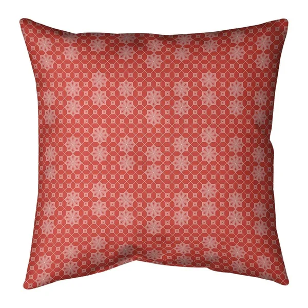 Classic Lattice Throw Pillow - 26 x 26 - Teal - Synthetic Fiber