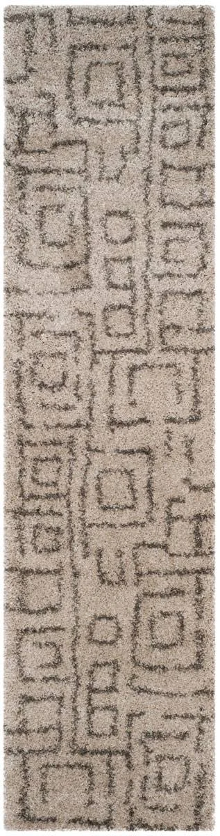 Safavieh Belize Shag SGB487D Taupe, Grey Rug 2&3x22 x 9& Runner