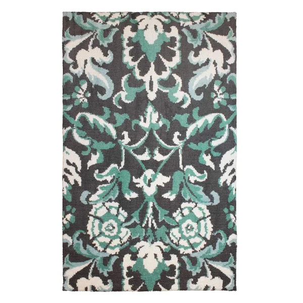 Laura Ashley Penelope Plush Knit Microfiber 4& x 6& Accent Rug - Duck Egg Blue