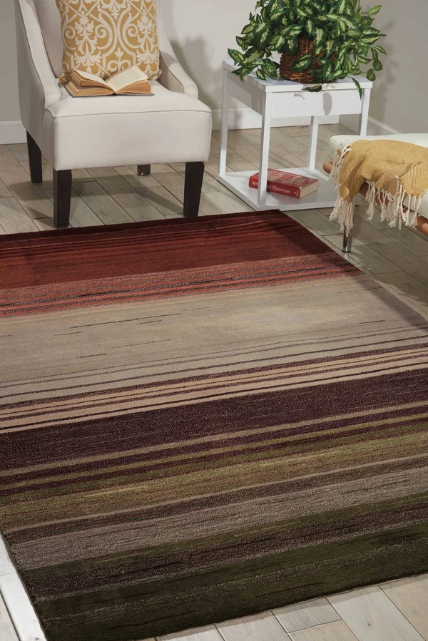 Nourison Contour CON15 7&3x22 x 9&3x22 Forest Area Rug