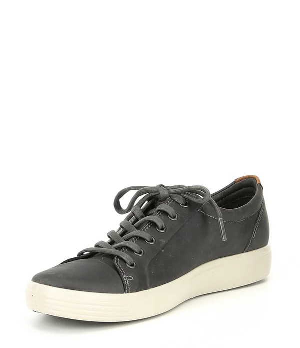 Ecco Soft 7 Sneaker Men's Lace Up Casual Shoes Titanium : 45 (US Men's 11-11.5) M