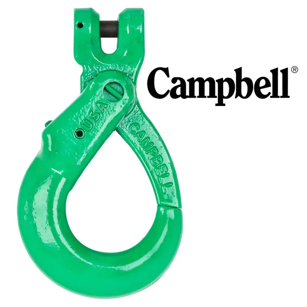 Campbell 5748695 Self Locking Hook - 3/8 inch, Clevis, GR 100