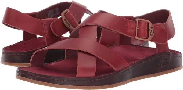 Chaco Women's Wayfarer Sandal - 8 - Port
