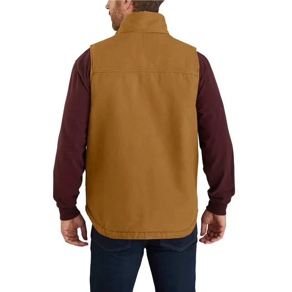 Carhartt Men's Washed Duck Sherpa Lined Mock Neck Vest