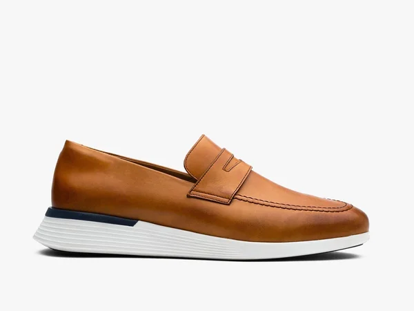 Crossover Loafer, Hybrid Dress Shoes, Wolf & Shepherd Honey, White, 13