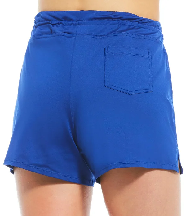 24th & Ocean Solids Swim Shorts (Black) Women's Swimwear