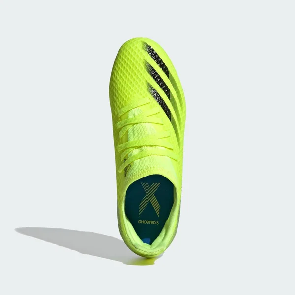Adidas x Ghosted.3 Firm Ground Cleats Solar Yellow 5.5 Kids - Soccer Cleats