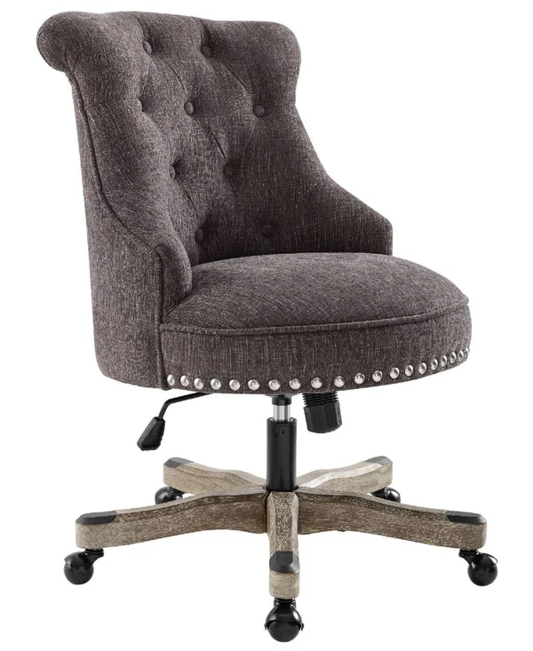 Linon Home Decor Hollyn Office Chair - Gray