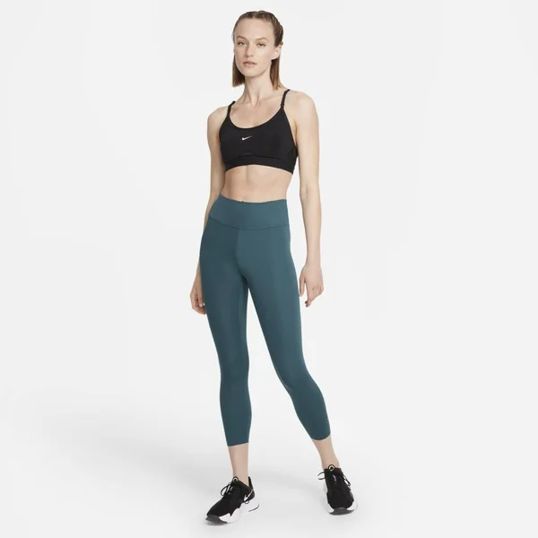 Nike One Luxe Women's Mid-Rise Crop Leggings (Dark Teal Green)