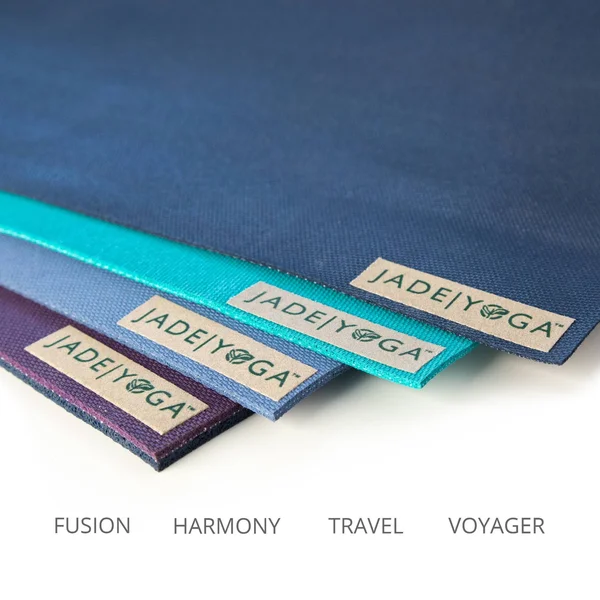 Jade Yoga Harmony Mat, Midnight Blue, 3/16x22 24x22 x 74x22