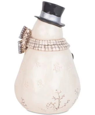 Fitz and Floyd Wintry Woods Snowman Cookie Jar