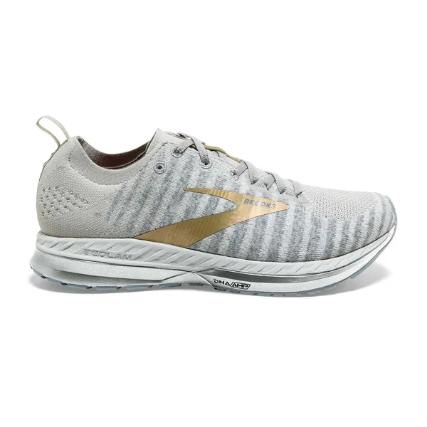 Women's Brooks Bedlam 2 Running Shoe - White/Gold - Size 11