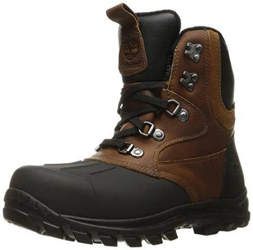 Medium Brown Timberland Chillberg Mid Shell Toe Boots - Men's Size 7.5