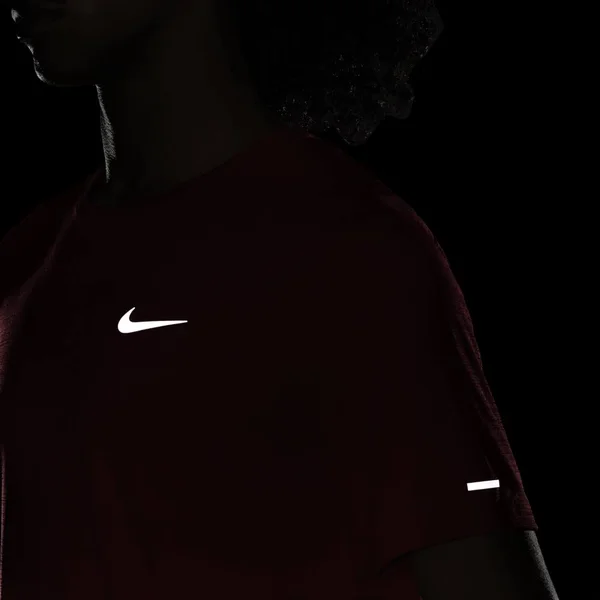 Nike Dri-Fit Miler Men's Running Top in Red - Size: 3XL, CU5992-657