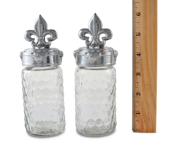 Arthur Court Fleur De Lis Salt and Pepper Set - 5.5 x 3.5"