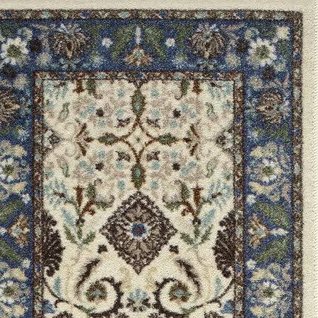 Brumlow Kartoum Washable Rectangular Rug - Blue - One Size