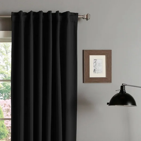 Aurora Home Insulated 72-Inch Thermal Blackout Curtain Panel Pair - 52 x 72