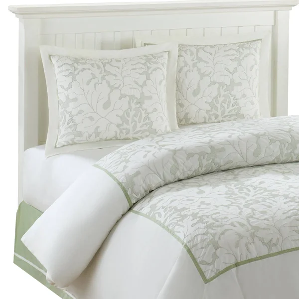 Harbor House - Brisbane Comforter Set - White - Queen
