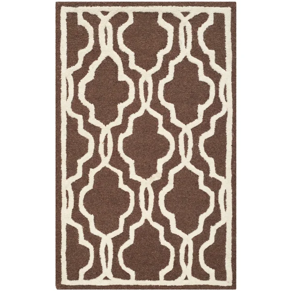 Safavieh Cambridge Dark Brown & Ivory 3& x 5& Rug